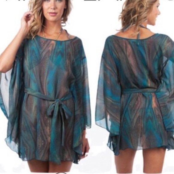 Bellissima Swimwear multicolor Blue Beach Cover-Up. - Picture 1 of 8